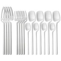 Western 16Pcs Knife Fork Spoon Dinnerware Set Matte 304 Stainless Steel Dinner Cutlery Set Party Kitchen Flatware Tableware sidabras