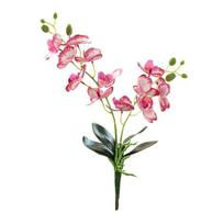 Gėlių plastikas, imituotas, nelaistomas, spalvotas orchidėjų dirbtinis augalų dekoras namų apyvokos reikmenys šviesiai violetinė spalva