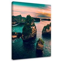 Canvas print Rocks Turquoise Landscape 40x60 rožinė