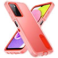 Atsparus smūgiams telefono dėklas, skirtas Samsung Galaxy A54 A53 5g S23 Ultra S22 Plus A13 A14, apsaugantis nuo kritimo stovo dangtelis for Galaxy S23 Ultra oranžinė
