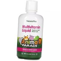 Skysti vitaminai vaikams, Animal Parade Gold Liquid, Nature's Plus (36375054) 887ml Tropical