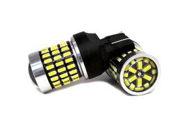 2 szt żarówka LED 7443, W21/5W 12-24V CANBUS 2100lm biała z soczewką Off-Road