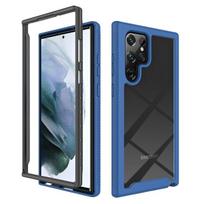 Neslystantis akrilinis mobiliojo telefono dėklas, skirtas Samsung Galaxy S22 Ultra S21 Fe S20 Plus 5g S 22 A52s A52 A72 A53 A33 A73 A13 dangtelis for Galaxy S22 Ultra tamsiai mėlyna spalva