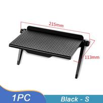 Tv Screen Top Storage Shelf Adjustable Monitor Rack Holder For Computer Office Router Multi-functional Organizer Display Stand S - Black