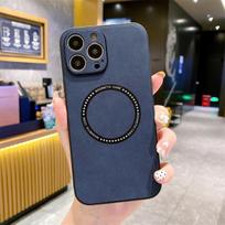 Suede Fur Plush For Magsafe Magnetic Wireless Charger Case For Iphone 14 13 12 11 Pro Max Plus X Xs Xr Vintage Sheepskin Cover For iPhone 14