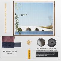 Vabzdžių magnetinis lango ekrano langas Orotective tinklelio tinklelis tiulis vasarinis lipnus langų užuolaidų tinklelis 80 x 100 cm gray