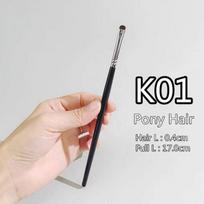 Fine Eyeshadow makiažo šepetėlių rinkinys Eye Shadow Antakių akių kontūro korektorius Fineness Brush Kit beige