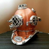 Senovinis Bostono nardymo šalmas US Navy Mark V Scuba Antique Divers Šalmo kopija viso dydžio 18 colių namų dekoras, gimtadienio dovana