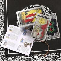 Naujas „Witch Waite“ aukso folija „Tarot“ „Tarot“ bronzinis spalvotas spausdinimas iš plastiko, atsparus vandeniui iš PVC