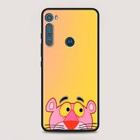 Skirtas MOTOROLA One Fusion dėklas, skirtas Moto G10 G9 G8 Plus Play Power One G20 G30 G40 G50 G60 Edge 20 Phone Shell Cartoon Pink Panther Moto Edge 20Lite yellow
