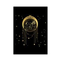 Nordic Style Abstract Poster Sun Moon Planet Creativity Print Wall Art Picture Artwork Canvas Painting Scandinavian Home Decor 21*30cm