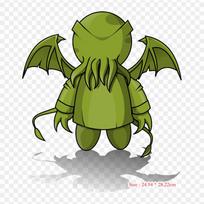 Cthulhu Transparent The Call Of Cthulhu Nyarlathotep Iron on Heat Transfer Printing Vinyl Patches Sticker for Clothes DIY Appliques Washable Patches