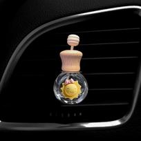 Animacinių filmų automobilio oro išleidimo angos kvepalų buteliukas automobilio aromaterapijos buteliukas medinis mielas eterinių aliejų butelis Automobilis mielas dekoras A
