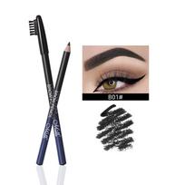12pcs/box cool black wood hard core eyebrow pencil square water is not easy to smudge tattoo makeup artist eyebrow pencil with brush B03# beige