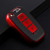 Odinis automobilio nuotolinio valdymo pulto rakto dangtelio korpusas, skirtas Hyundai Sonata Solaris HB20 Veloster SR IX35, skirtas KIA RIO K2 K3 Sportage priedai raudona