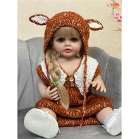 22 colių „Reborn Dolls“ silikoninės lėlės, tikroviškos naujagimės mergaitės lėlės princesės mažylio vandeniui atsparus žaislas vaikams, dovana auksas