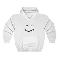 It Is What It Is Hoodie Women Hoody Funny Sweatshirts Vintage Pullovers Quote Fashion Unisex Top Jumper Fit Hoodies S balta