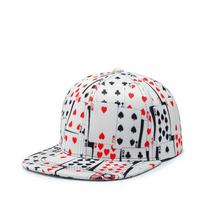 2019 new Hip Hop Cotton Poker Print Cappellino Baseball Cap For Women Unisex Outdoor Fashion Casquette Homme Bone Snapback Hat