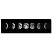Juodai baltas menas Mėnulio fazių plakatas Estetinis aliejinė tapyba Spaudinys Svetainė Baras Kavinė Namų dekoravimas Tapyba 20cm×40cm NoFrame gray