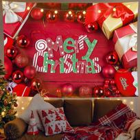 Christmas  Decoration Tapestry Wall Hanging Boho Hippie Cloth Fabric Large Tapestry Aesthetic Decorative Home Room Decor 95x73cm brown