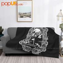 Oscar Wilde Blanket Thick On Couch Four Seasons Faux Fur Mink Machine Washable 125x100cm gray