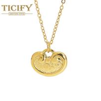 The New Retro Necklace Ping An Fleee Chain auksas