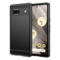 Anglies pluošto dėklas, skirtas Google Pixel 8A 8 7 7A 6A 6 8 Pro 5A 5 4A 4 3 XL 3A Minkštas silikoninis smūgiams atsparus telefono galinis dangtelis For Pixel 8 juoda