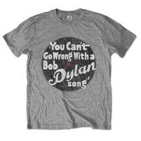 Bob Dylan You Can't Go Wrong Unisex T-shirt XXXXL gray
