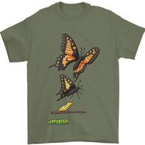 Butterfly Evolution Caterpillar Butterflies Unisex T-shirt S