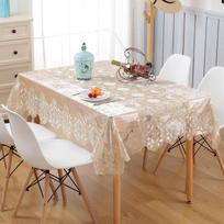 Staltiesė Auksinis Velvetas Šampano spalvos Siuvinėta Stalo Flanelė Apvali Stalo Užtiesalas Nėriniuota Staltiesė TV Spintelės Pianino Uždangalas Apsauga nuo Dulkių 70X70cm Square white
