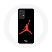Case - MANIACASE - Samsung Galaxy A32 5G - Michael Jordan Logo - Red - Flexible raudona