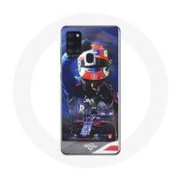 Coque Samsung Galaxy A21S Formule 1 Pierre Gasly Pilote automobile F1 Rouge Bleu
