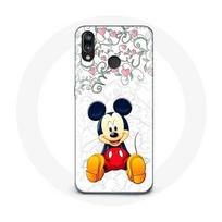 Coque pour Huawei P20 Lite Mickey Mouse Fleurs Cœurs