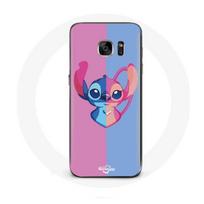 Coque pour Samsung Galaxy S6 edge Stitch et angel bleu rose