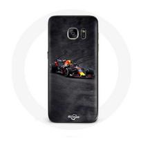 Coque pour Samsung Galaxy S6 edge Formule 1 Max Verstappen F1 noir rouge et jaune