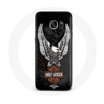 Coque pour Samsung Galaxy S6 edge Harley Davidson aigle logo