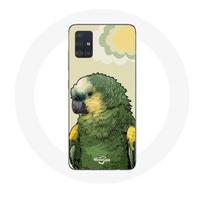 Coque pour Samsung Galaxy A71 Amazone Perroquets Vert žalia