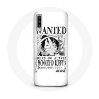 Coque pour Samsung Galaxy A50 One Piece Manga affiche de recherche Blanche