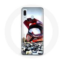 Coque pour Samsung Galaxy A40 Casque MotoCross