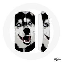 Souris Sans Fil Husky de Sibérie Yeux Bleus