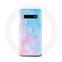 Coque pour Samsung Galaxy s10 edge Fond bleu rose
