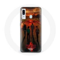 Coque pour Samsung Galaxy A20 Stranger Things Saison 4 Affiche Art Equipages de la Nouvelle Théorie