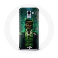 Coque pour Samsung Galaxy A6 2018 Loki Thor Ragnarok avec Casque Affiche Personnage Série Saison 1