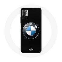 Dėklas Xiaomi Redmi Note 10 5G su BMW logotipu juodame fone