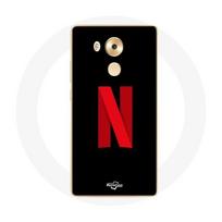 Coque pour Huawei Mate 8 Netflix Logo rouge fond noir