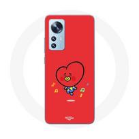 Coque pour Xiaomi Mi 12 / 12X BTS Bangtan Garçons BT21 TATA V Fond Rouge