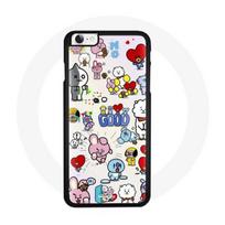 Coque pour Iphone 8 BTS Bangtan Sonyeondan BT21 Van Tata Chimmy Cooky Rj Koya Mang Et Shooky