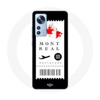 Coque pour Xiaomi Mi 12 / 12X Billet d'avion Montréal Canada