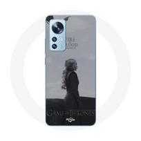 Coque pour Xiaomi Mi 12 / 12X Game of Thrones Saison 8 Daenerys Targaryen feu et sang Le Trône de Fer Logo Gris
