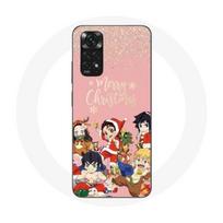 Coque pour Xiaomi Redmi Note 11 4G Demon slayer merry christmas affiche Anime Manga